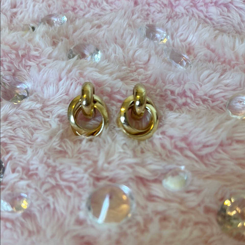 Gold-Tone Hoop Earrings